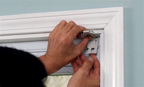 attach blind brackets to metal|installing window blinds inside mount.